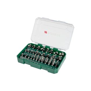   ParkSide PFB 30 A1 kiegészítő 30 darabos maróbit készlet POF 1200 D3 / E4 felsőmarógéphez, praktikus tároló dobozban