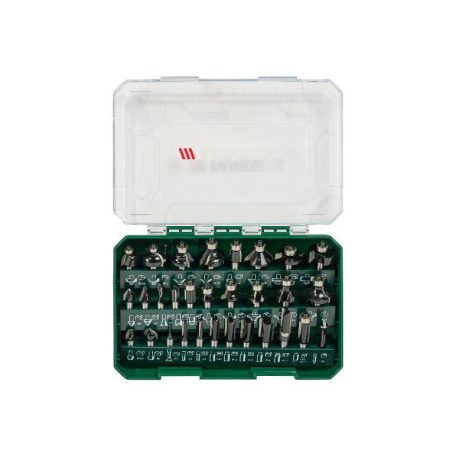 ParkSide PFB 30 A1 kiegészítő 30 darabos maróbit készlet POF 1200 D3 / E4 felsőmarógéphez, praktikus tároló dobozban