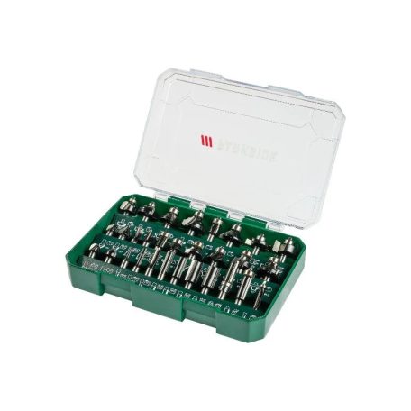 ParkSide PFB 30 A1 kiegészítő 30 darabos maróbit készlet POF 1200 D3 / E4 felsőmarógéphez, praktikus tároló dobozban