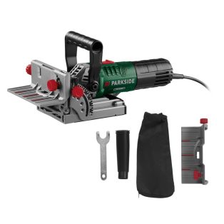   ParkSide PFDF 900 B2 elektromos lapostiplimaró, kekszmaró, 900W 100mm laposdübelmeró, lamellázó gép 6 fokozatú marásmélységgel (Biscuit Joiner)