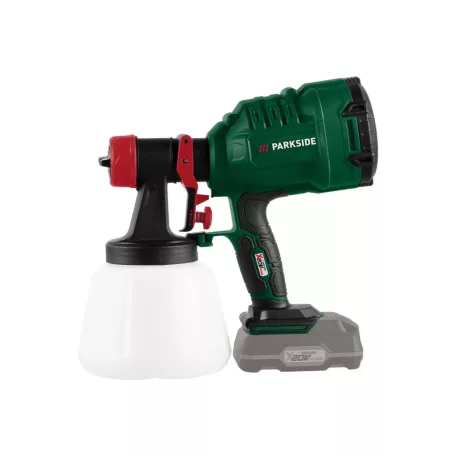 ParkSide PFSA 20-Li B2 / C3 SOLO X20 akkus, akkumulátoros festékszóró, akku és töltő nélkül, kofferben 