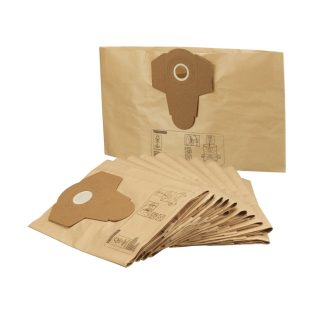   ParkSide PFT 20 A1 gyári 12 darabos papír porzsák PNTS 1300 / PWD 20 / PWD 12 száraz-nedves 12 / 20 literes porszívóhoz