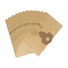 ParkSide PFT 20 A1 gyári 12 darabos papír porzsák PNTS 1300 / PWD 20 / PWD 12 száraz-nedves 12 / 20 literes porszívóhoz