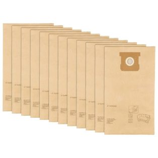   ParkSide PFT 8 A1 gyári 12 darabos papír porzsák PAWD 20-Li A1 akkus száraz-nedves 8 literes porszívóhoz