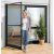 PowerFix / My Living Style 100 x 210 cm ANTRACIT szürke alu keretes szúnyogháló ajtóra, szúnyoghálós ajtó 210 x 100 cm