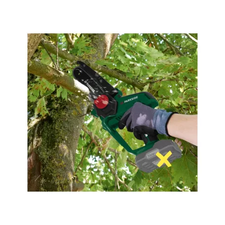 ParkSide PGHSA 20-Li B1 SOLO 16 cm 20V X20V akkus kézi fűrész, akkumulátoros mini láncfűrész, bokor- és cserjevágó, akku és töltő nélkül