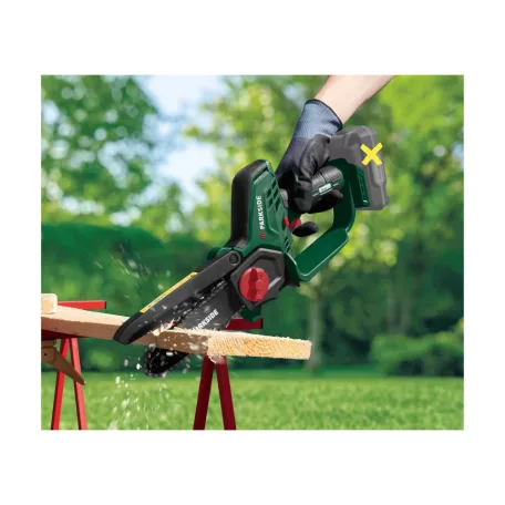 ParkSide PGHSA 20-Li B1 SOLO 16 cm 20V X20V akkus kézi fűrész, akkumulátoros mini láncfűrész, bokor- és cserjevágó, akku és töltő nélkül