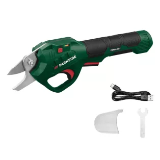   ParkSide PGSA 14 A1 4V bypass akkus olló, metszőolló 4 Ah beépített akkumulátorral 14 mm maximális ágvastagsághoz, 25 perc munkaidőre 1 töltéssel 