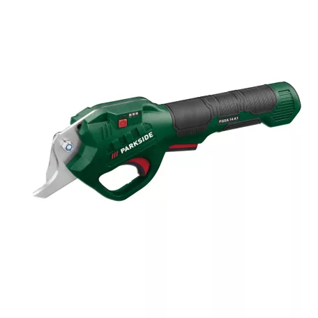 ParkSide PGSA 14 A1 4V bypass akkus olló, metszőolló 4 Ah beépített akkumulátorral 14 mm maximális ágvastagsághoz, 25 perc munkaidőre 1 töltéssel 