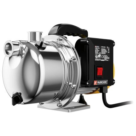 ParkSide PGPS 1100 B2 önfelszívós 1100W kerti Jet öntöző szivattyú 4 m tömlővel, szűrőkosárral és visszafolyásgátlóval