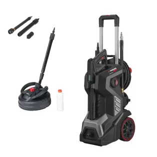   ParkSide Performance PHDP 180 D3 3000W 180 bar 600 liter / óra digitális szabályzású magasnyomású mosó, sterimó, vízhűtéses indukciós motorral és teraszmosó kefével 