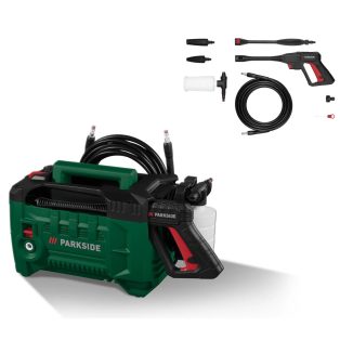   ParkSide PHDS 110 A1 / B2 Silent 1400W 110 bar kompakt magasnyomású mosó, csendes sterimo, szennymaró fejjel és habfúvókával