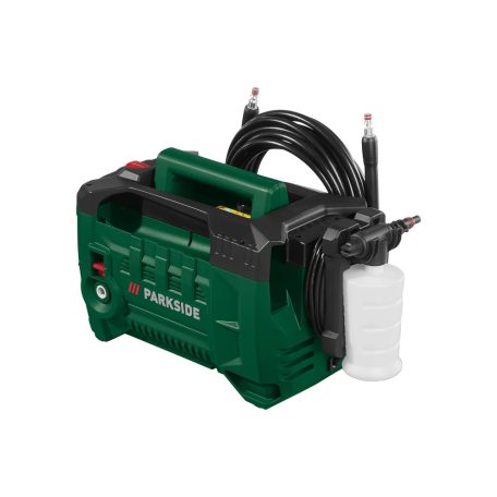 ParkSide PHDS 110 A1 / B2 Silent 1400W 110 bar kompakt magasnyomású mosó, csendes sterimo, szennymaró fejjel és habfúvókával