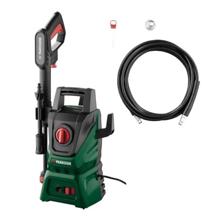 ParkSide PHD 110 G2 (Scheppach) kompakt 1400W 110 bar magasnyomású mosó, sterimo 3 méter magasnyomású tömlővel, 390 liter / óra vízszállítással