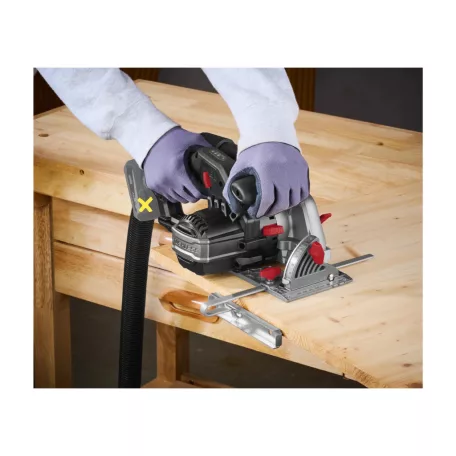 BONTOTT, ÉRTÉKCSÖKKENT ParkSide Performance PHKSAP 12 A1 SOLO X12V Brushless prémium akkus kézi körfűrész 140 mm fűrészlappal, akku és töltő nélkül, kofferben, kefementes motorral, SÉRÜLT KOFFERBEN