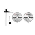 ParkSide PHKS 1350 E4 vezetékes, 1350W elektromos kézi körfűrész 2 db 190 mm fűrészlappal (24 és 48 fog)