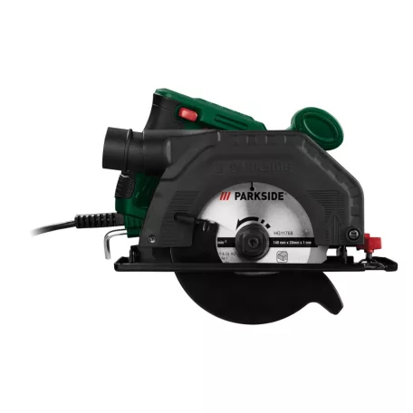 ParkSide PHKS 750 A1 vezetékes, 750W elektromos kézi körfűrész 1 db 140 mm fűrészlappal (12 fog), 45 mm vágásmélységgel, párhuzamütközővel
