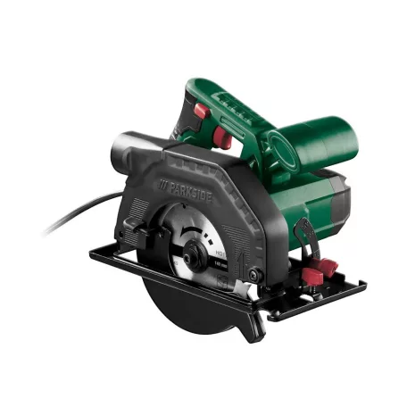 ParkSide PHKS 750 A1 vezetékes, 750W elektromos kézi körfűrész 1 db 140 mm fűrészlappal (12 fog), 45 mm vágásmélységgel, párhuzamütközővel