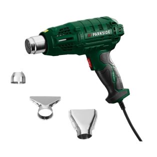   ParkSide PHLGB 2000 A1 vezetékes 2000W hőlégfúvó 3 tartozékkal 350°C, 300 liter/perc | 550 °C, 500 liter/perc