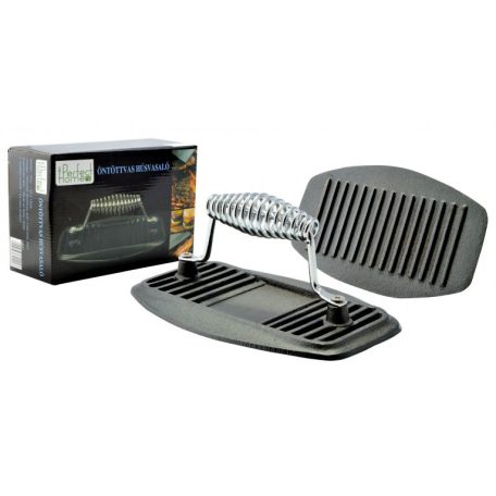 Perfect Home 12511 DUO BBQ öntöttvas mechanikus húsprés szett, 22 x 14 cm 1,4kg grill húsvasaló (2 darabos csomag)