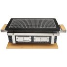 Perfect Home 16704 Hibachi Grill, prémium kerámia hordozható japán grill 39 x 22 cm sütőfelülettel, kültéri faszenes sütögetéshez 