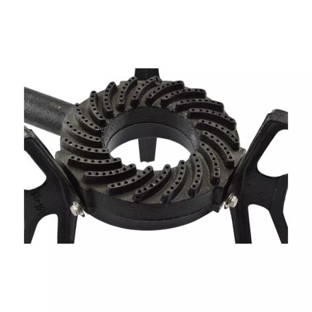 Perfekt Home GB 12 / 71094 háromlábú öntöttvas gázzsámoly, gázfőző PB gázpalackhoz 30 mBar QN 7.6 kW G30/31