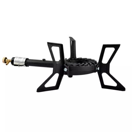 Perfekt Home GB 12 / 71094 háromlábú öntöttvas gázzsámoly, gázfőző PB gázpalackhoz 30 mBar QN 7.6 kW G30/31