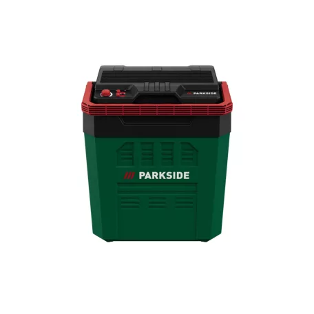 ParkSide PKB 20-Li A2 / Crivit CKB 20-Li A1 SOLO 12V DC / 20V DC / 230V AC autós + hálózati + akkus, X20V Team akkumulátoros 24L ECO hűtő-fűtő elektromos hűtőtáska, akku és töltő nélkül