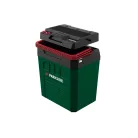 ParkSide PKB 20-Li A2 SOLO 12V DC / 20V DC / 230V AC autós + hálózati + akkus, X20V Team akkumulátoros 24L ECO hűtő-fűtő elektromos hűtőtáska, akku és töltő nélkül