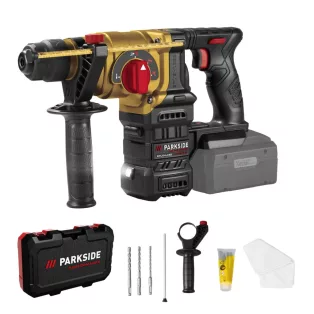   ParkSide Performance GOLD 30 PKHAP 2034 B1 SOLO 3J akkus kombikalapács, X20V 20V akkumulátoros ütvefúró, fúrókalapács, vésőkalapács, akku és töltő nélkül, Limitált 30 éves kiadás