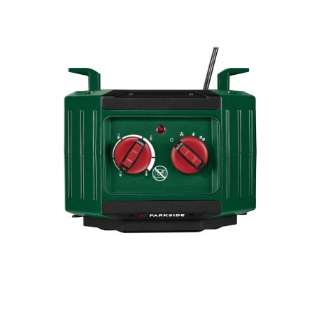 ParkSide PKH 2000 D2 PTC 2kW elektromos kerámia hősugárzó kocka, fűtőventilátor, hőlégfúvó termosztáttal 1100W / 2000W IP20