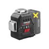   ParkSide Performance PKLLP 3360 A1 SOLO 3 x 360° Crossline Laser, cserélhető X20V 20V akkus, keresztvonalas lézer szintező fali konzollal, kofferben, akku és töltő nélkül