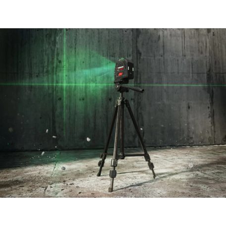 ParkSide Performance PKLLP 360 B3 360°-os Crossline Laser, akkus, rotációs keresztvonalas lézer szintező, zöld lézerfénnyel és alu tripod állvánnyal 