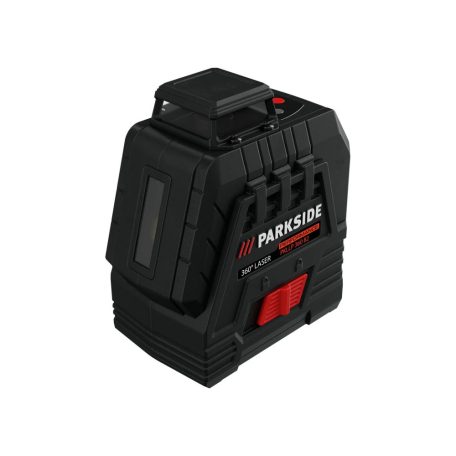 ParkSide Performance PKLLP 360 B3 360°-os Crossline Laser, akkus, rotációs keresztvonalas lézer szintező, zöld lézerfénnyel és alu tripod állvánnyal 