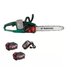 ParkSide PKSA 40-Li B2 ECO 38 cm 40V akkus, akkumulátoros láncfűrész 2 x 20V 4Ah akkuval és szimpla töltővel