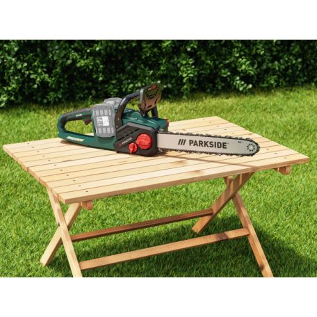 ParkSide PKSA 40-Li B2 SOLO 38 cm 40V dupla akkus fűrész, akkumulátoros láncfűrész, akku és töltő nélkül 