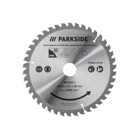 ParkSide PKSB 210 B1 / PKSB 1500 A1 210 mm 42 / 48 / 54 / 60 / 80 fogú fűrészlap, körfűrészlap PKS 1500 C4 / PZKS 2000 A1 / B2 bütüző- és gérvágó fűrészhez