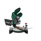 ParkSide PKS 1500 C4 1500W 210mm bütüző és gérvágó fűrész, fejező- és csapfűrész lézeres vezetővel és porelszívó adapterrel