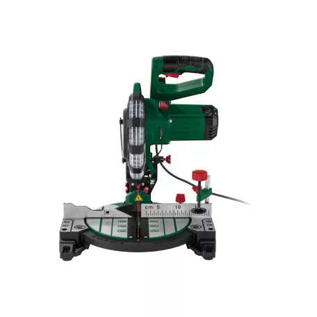 ParkSide PKS 1500 C4 1500W 210mm bütüző és gérvágó fűrész, fejező- és csapfűrész lézeres vezetővel és porelszívó adapterrel
