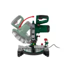 ParkSide PKS 1500 C4 1500W 210mm bütüző és gérvágó fűrész, fejező- és csapfűrész lézeres vezetővel és porelszívó adapterrel