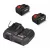 ParkSide Performance 8 Ah Smart DUO Pack - PLGS 2012 A1 X20V 300W Smart akkutöltő + 2 db PAPS 208 A1 / PAPP 208 A1 20V 8Ah X20 akku csomag 