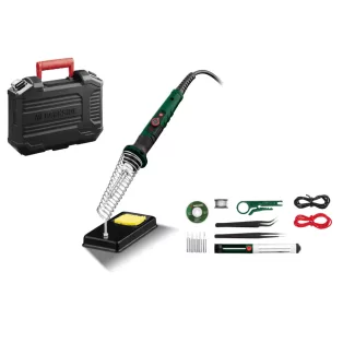   ParkSide PLK 60 A1 60W analóg forrasztó, 17 részes 480 °C forrasztópáka készlet kofferben (457925)