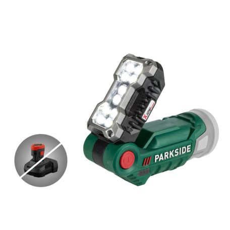 ParkSide PLLA 12 B2 SOLO 12V akkus LED munkalámpa 480 lm 6500K Cordless LED Work Light X12V Team