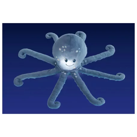 lupilu / PlayTive Octopus világító plüss polip hangulatvilágítás, plüss játék és LED-es éjszakai irányfény lámpa szundi funkcióval, 0 hónapos kortól
