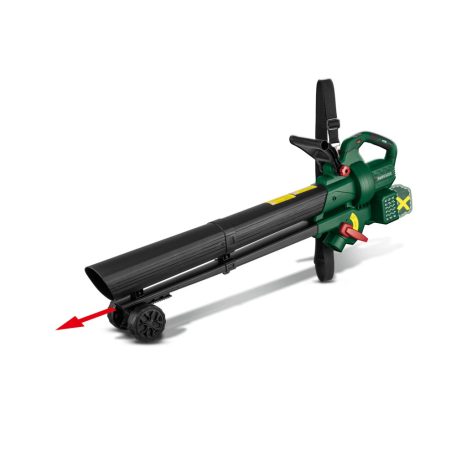 ParkSide PLSBA 40-Li A1 BASIC X20V akkus 40V akkumulátoros lombszívó, lombfúvó 2 x 20V 2Ah akkuval és szimpla töltővel