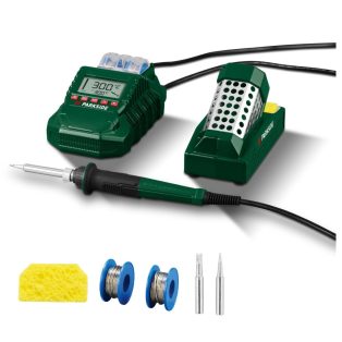   ParkSide PLSD 60 C3 digitális forrasztópáka állomás, 60W forrasztóállomás LCD kijelzővel 200-480 °C (ParkSide PLSD 48 B2 utódja)