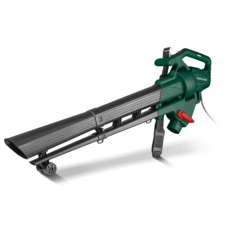 ParkSide PELS 2600 A1 2600W elektromos vezetékes lombszívó, lombfúvó, mulcsoló, szabályozható fordulatattal, 34L gyűjtőzsákkal 