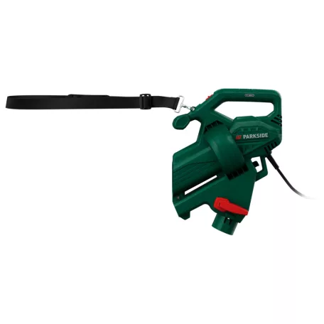 ParkSide PELS 2600 A1 2600W elektromos vezetékes lombszívó, lombfúvó, mulcsoló, szabályozható fordulatattal, 34L gyűjtőzsákkal 