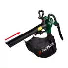 ParkSide PELSB 3000 A1 elektromos (vezetékes) 3000W szabályozható fordulatú lombszívó / lombfúvó / 1:16 mulcsoló 55 literes gyűjtőzsákkal (ParkSide PLS 3000 A1 utódja)