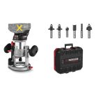 ParkSide Performance PMFAP 20-Li A1 SOLO X20V Router, vezeték nélküli akkus felsőmaró (marógép), akku és töltő nélkül, 6 db maróbittel